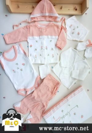 10 LU LÜKS ORGANİK PAMUKLU  HASTANE ÇİKİŞ SET