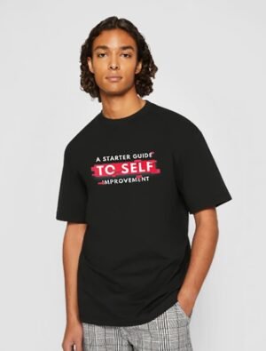 ERKEK BASKILI  OVERSİZE  T-SHİRT