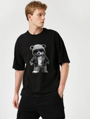 ERKEK BASKILI  OVERSİZE  T-SHİRT