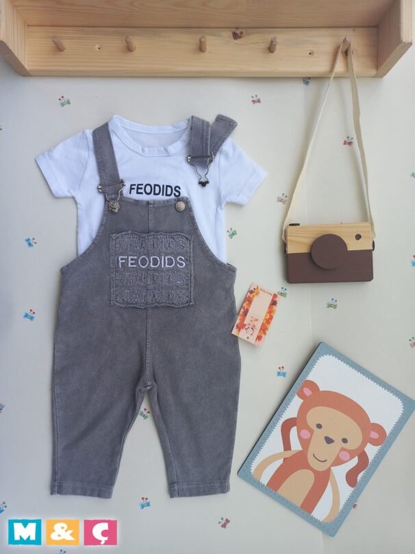 Kız Ernen Bebek Çocuk Jean Salopet - Görsel 2