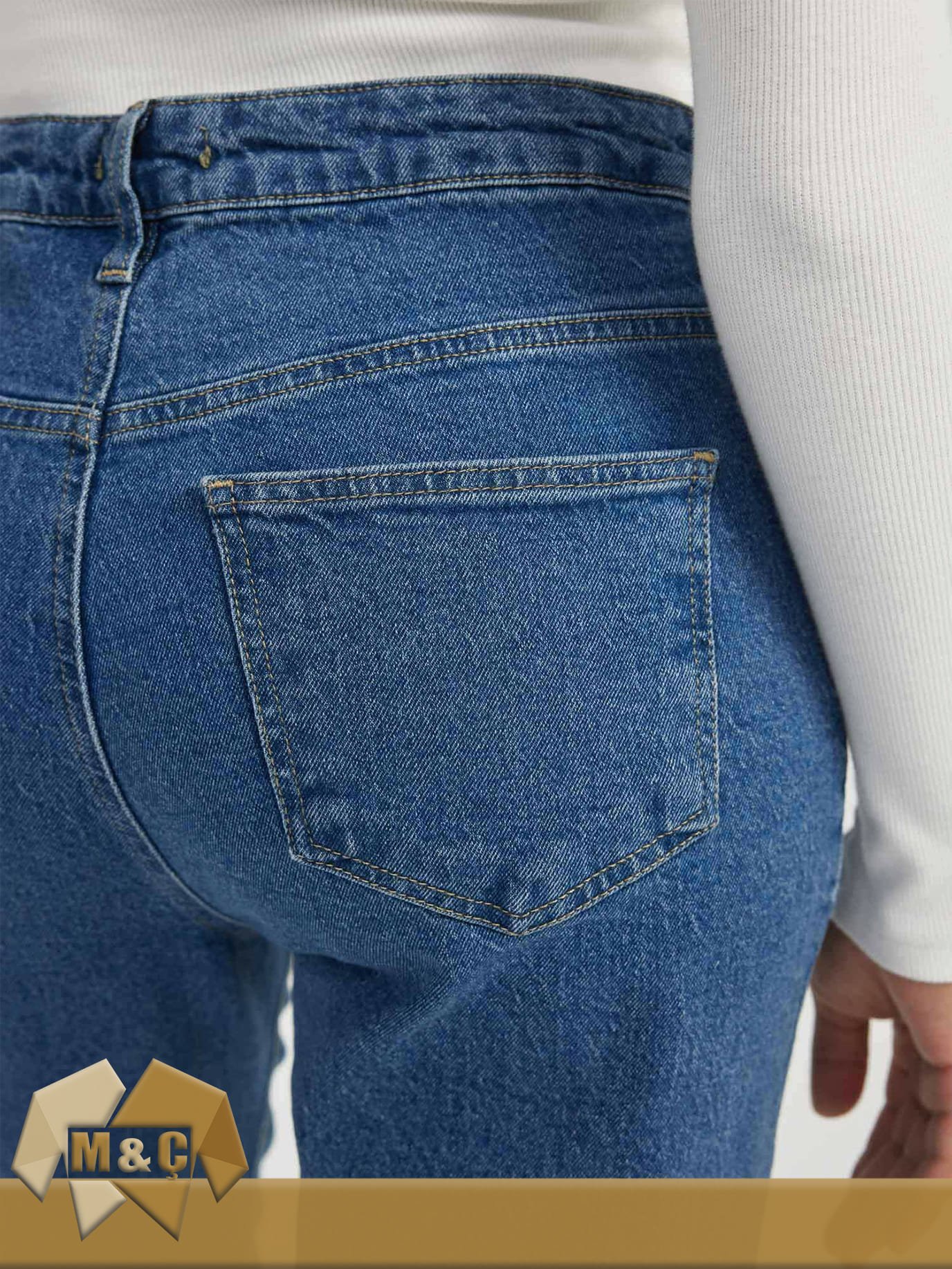 Mom Boyfriend Jean Kadın KOT PANTOLON KADIN - الصورة 4