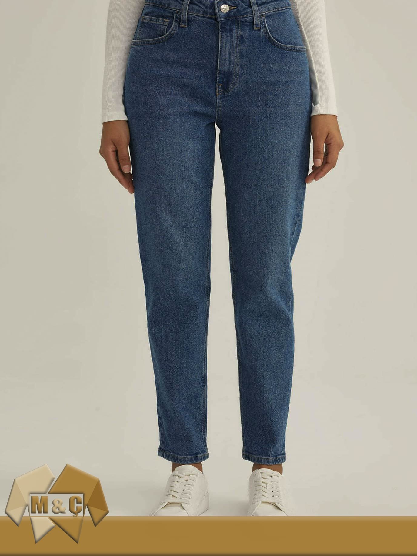 Mom Boyfriend Jean Kadın KOT PANTOLON KADIN - الصورة 3