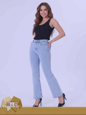 Kadın KAR YIKAMA  Ispanyol Paça Kot Pantolon