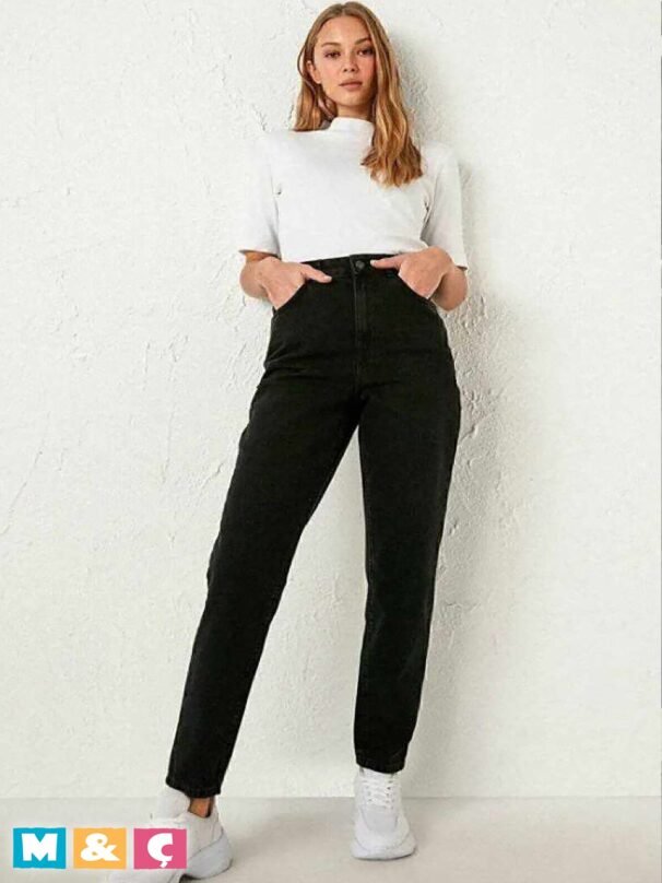 Mom Boyfriend Jean Kadın KOT PANTOLON  KADIN - Görsel 3
