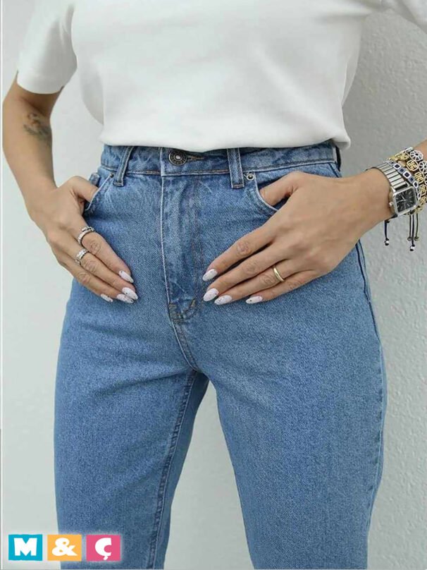Mom Boyfriend Jean Kadın KOT PANTOLON  KADIN - Görsel 2