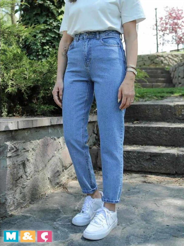 Mom Boyfriend Jean Kadın KOT PANTOLON  KADIN - Görsel 3