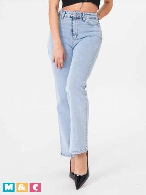 Kadın KAR YIKAMA  Ispanyol Paça Kot Pantolon