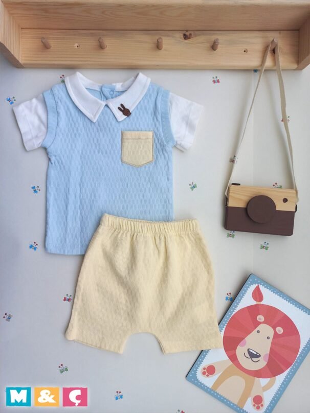 ERKEK BEBEK 2LI TAKIM ERKEK ÇOCUK ALT ÜST CEPLİ