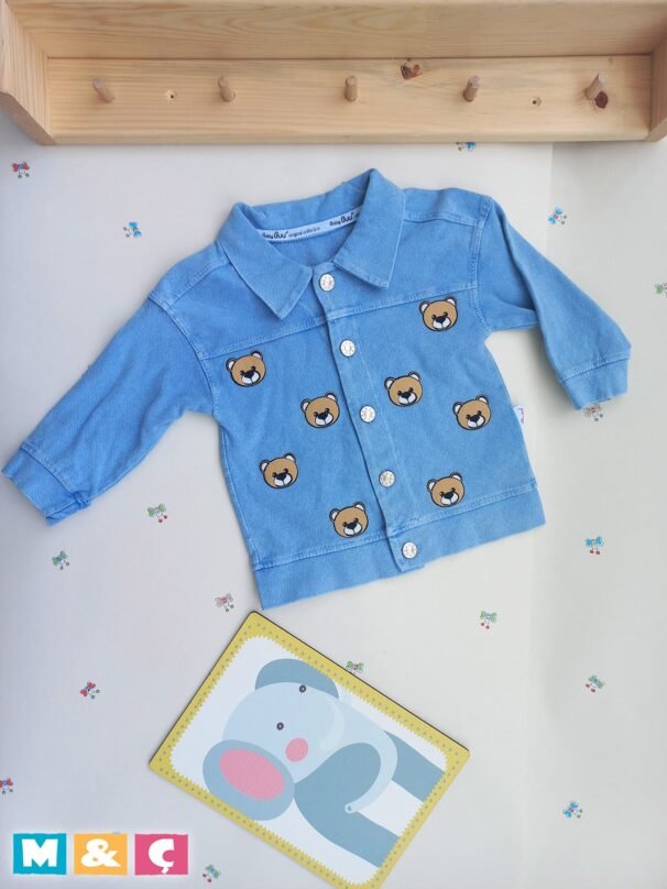 BEBEK KOT CEKET ERKEK KIZ BEBEK ÇOCUK JEAN CEKET - Görsel 2