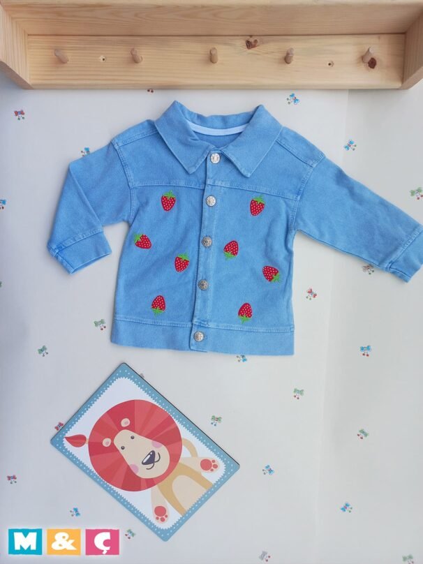 BEBEK KOT CEKET ERKEK KIZ BEBEK ÇOCUK JEAN CEKET - Görsel 2