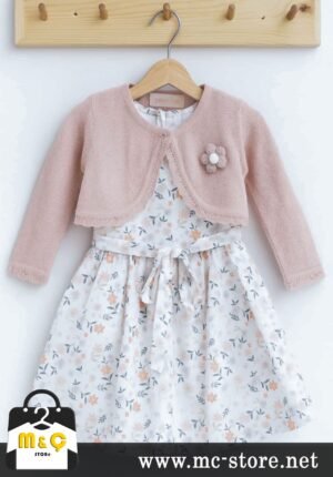 KIZ ÇOCUK BOLEROLU ELBİSE 2Lİ TAKIM