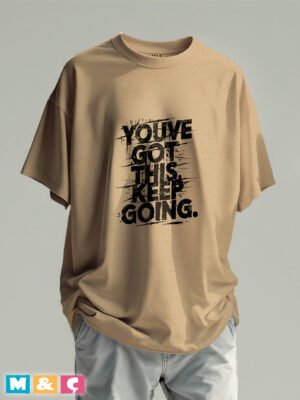 100 % PAMUK OVERSİZE BASKILI T-SHİRT