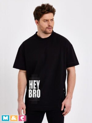 100 % PAMUK OVERSİZE BASKILI T-SHİRT