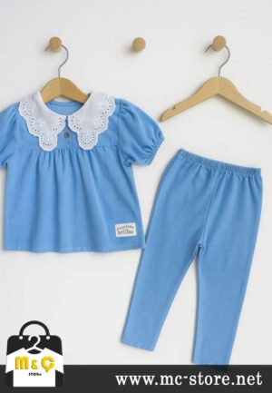 ALT ÜST KOT JEANS MAVİ TAKIM 2-3-4-5 YAŞ