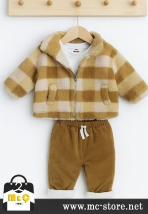 BEBEK 3LÜ MONTLU KOMBİN KALIN KIŞLIK ALT ÜST TAKIM