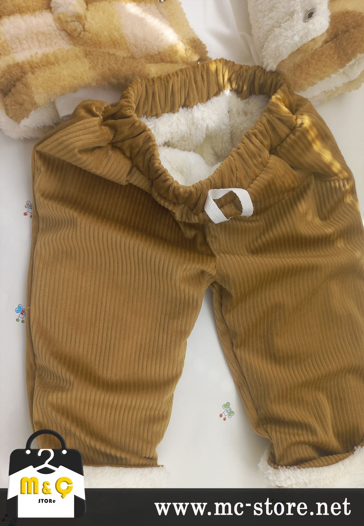 BEBEK 3LÜ MONTLU KOMBİN KALIN KIŞLIK ALT ÜST TAKIM - Görsel 4