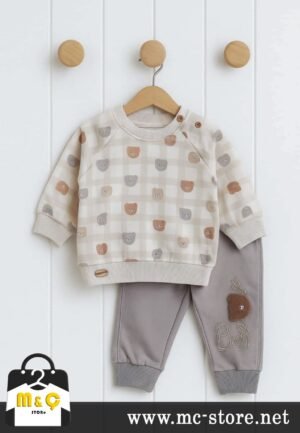 MEVSİMLİK İKİ İPLİK ERKEK AYICIK BEBEK