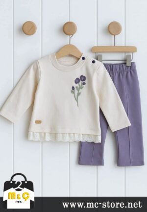 MEVSİMLİK İKİ İPLİK KIZ BEBEK NAKIŞLI FIRFIRLI