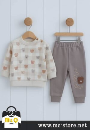 MEVSİMLİK İKİ İPLİK ERKEK AYICIK BEBEK