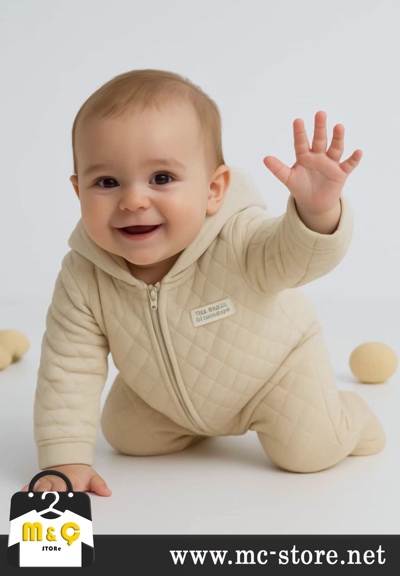 UNİSEX KAPŞONLÜ AYAKLI KAPİTONE 3-6-9 AY - Görsel 3