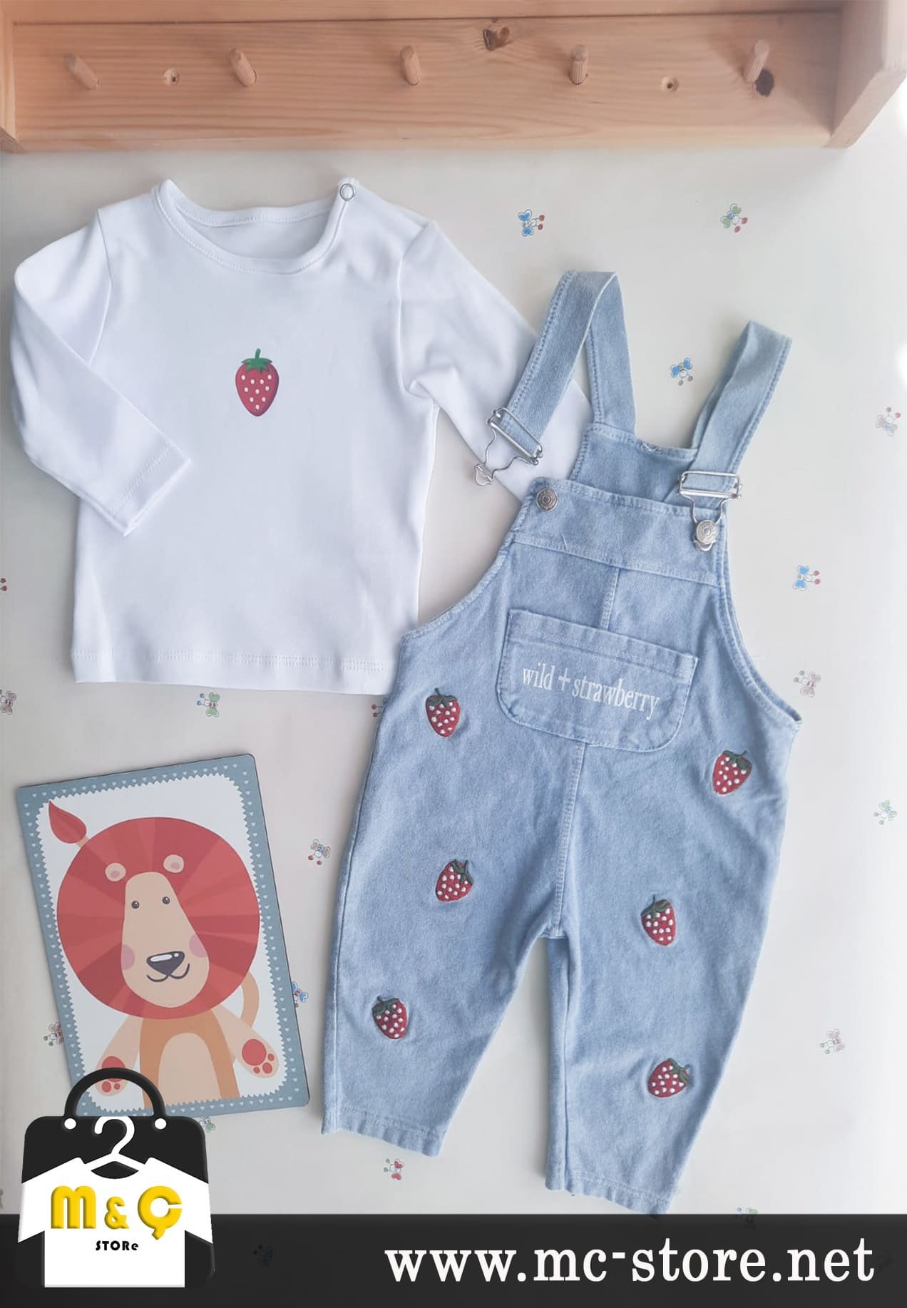 SEVİMLİ JEAN ERKEK KIZ BEBEK BLUZLU SALOPET 2Lİ TAKIM - Görsel 3