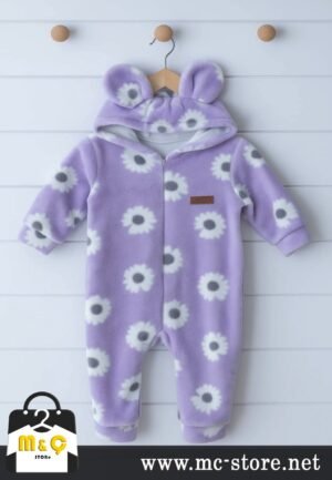 KIZ BEBEK KIŞLIK WELLSOFT PELUŞ KAPÜŞONLU KALIN TULUM