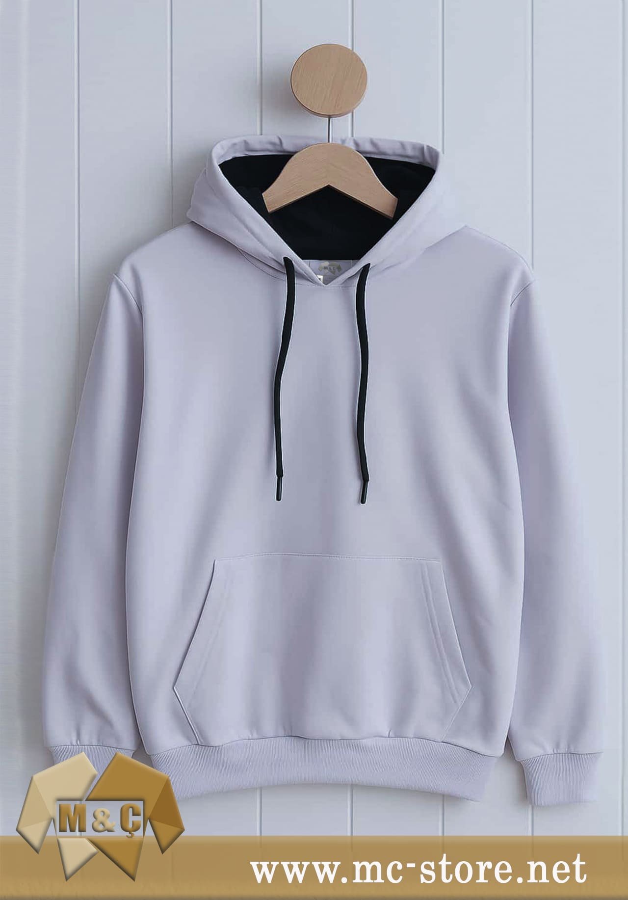 ORİGİNAL ERKEK KAPŞONLU 2 İP ÖZEL TASARIM CEPLİ BÜYÜK BEDEN HODİE - Görsel 4