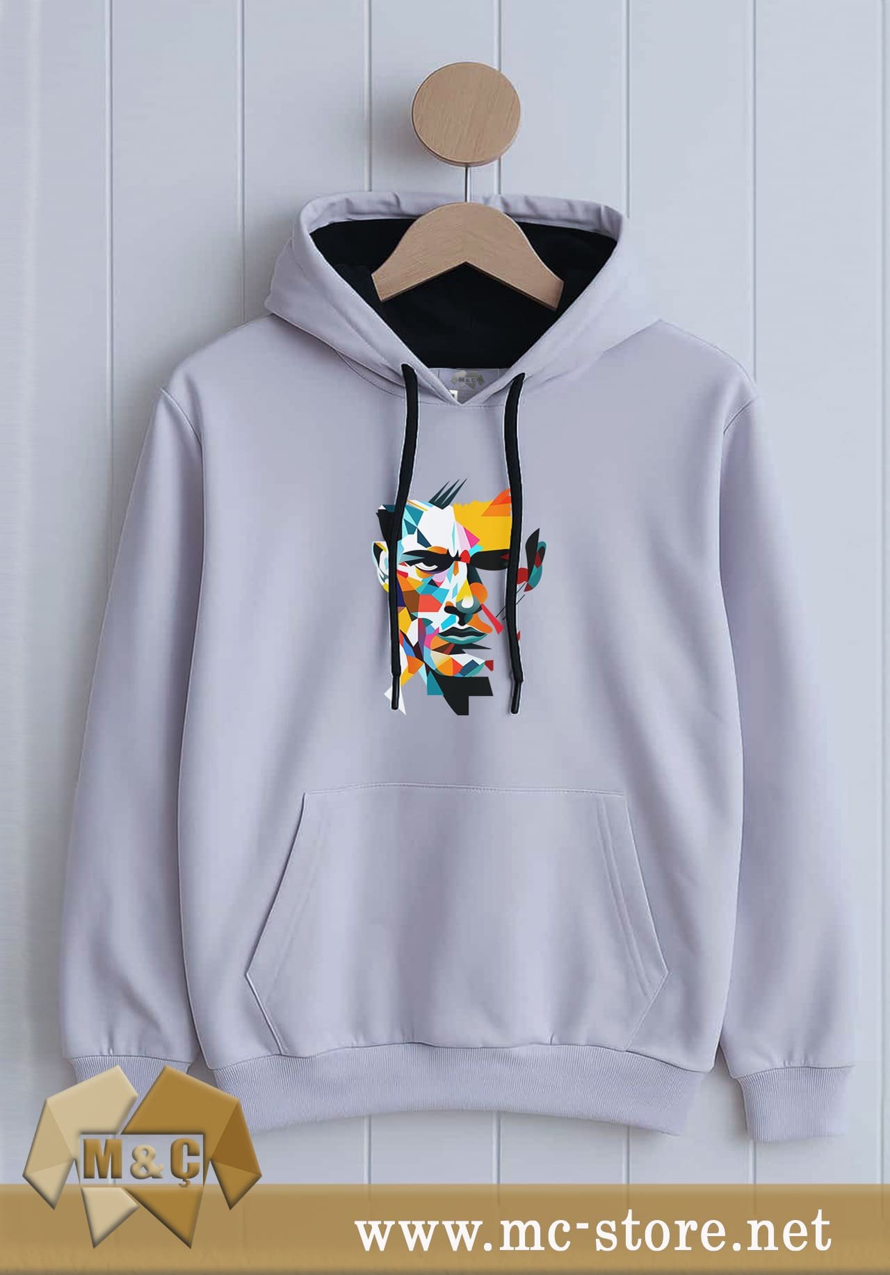 ORİGİNAL ERKEK KAPŞONLU 2 İP ÖZEL TASARIM CEPLİ BÜYÜK BEDEN HODİE - Görsel 2