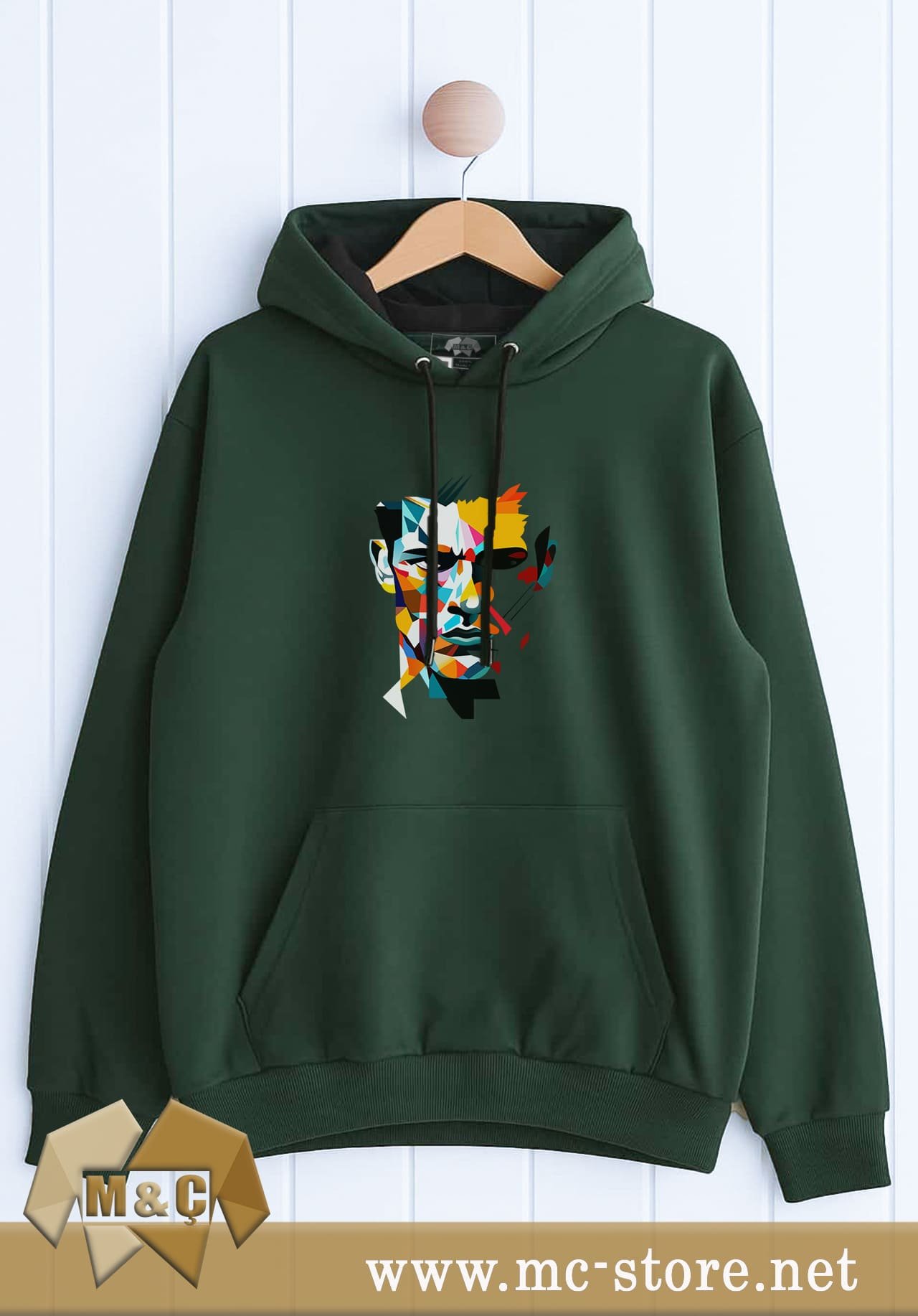 ORİGİNAL ERKEK KAPŞONLU 2 İP ÖZEL TASARIM CEPLİ BÜYÜK BEDEN HODİE - Görsel 4