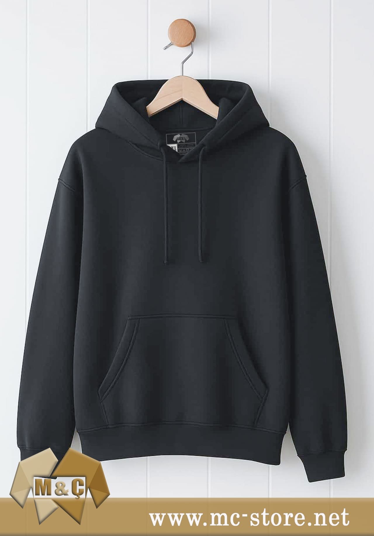 ORİGİNAL ERKEK KAPŞONLU 2 İP ÖZEL TASARIM CEPLİ BÜYÜK BEDEN HODİE