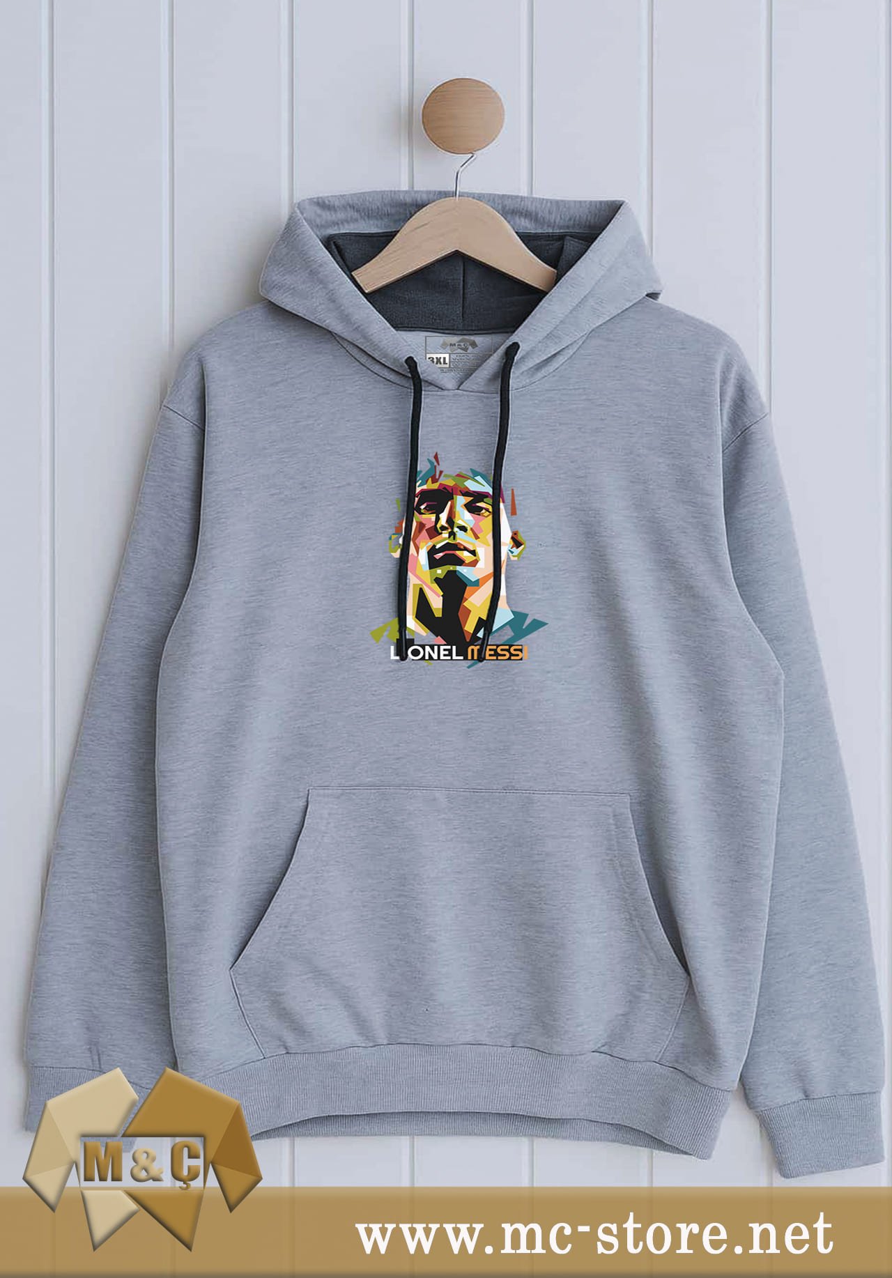 ORİGİNAL ERKEK KAPŞONLU 2 İP ÖZEL TASARIM CEPLİ BÜYÜK BEDEN HODİE - Görsel 3