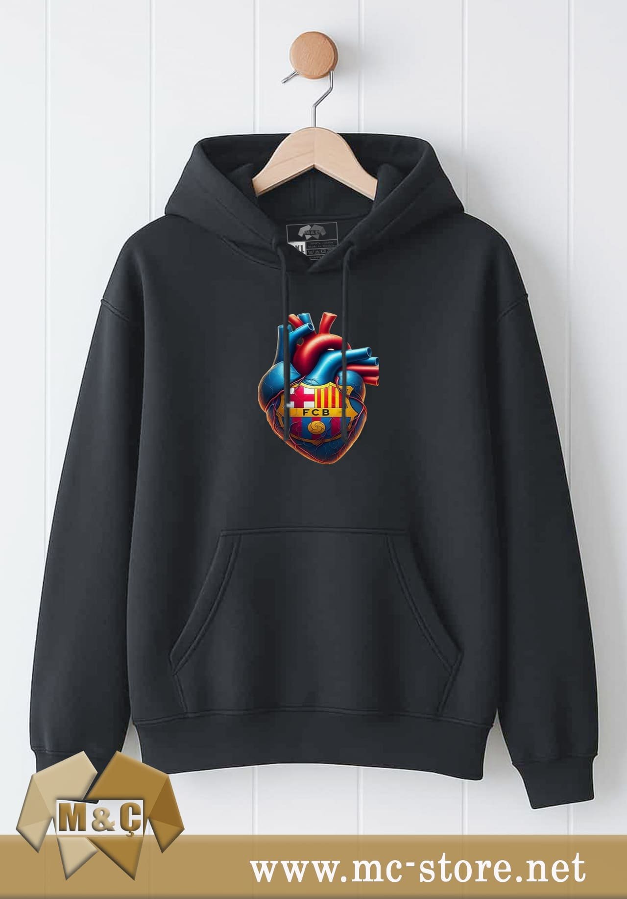 ORİGİNAL ERKEK KAPŞONLU 2 İP ÖZEL TASARIM CEPLİ BÜYÜK BEDEN HODİE - Görsel 2