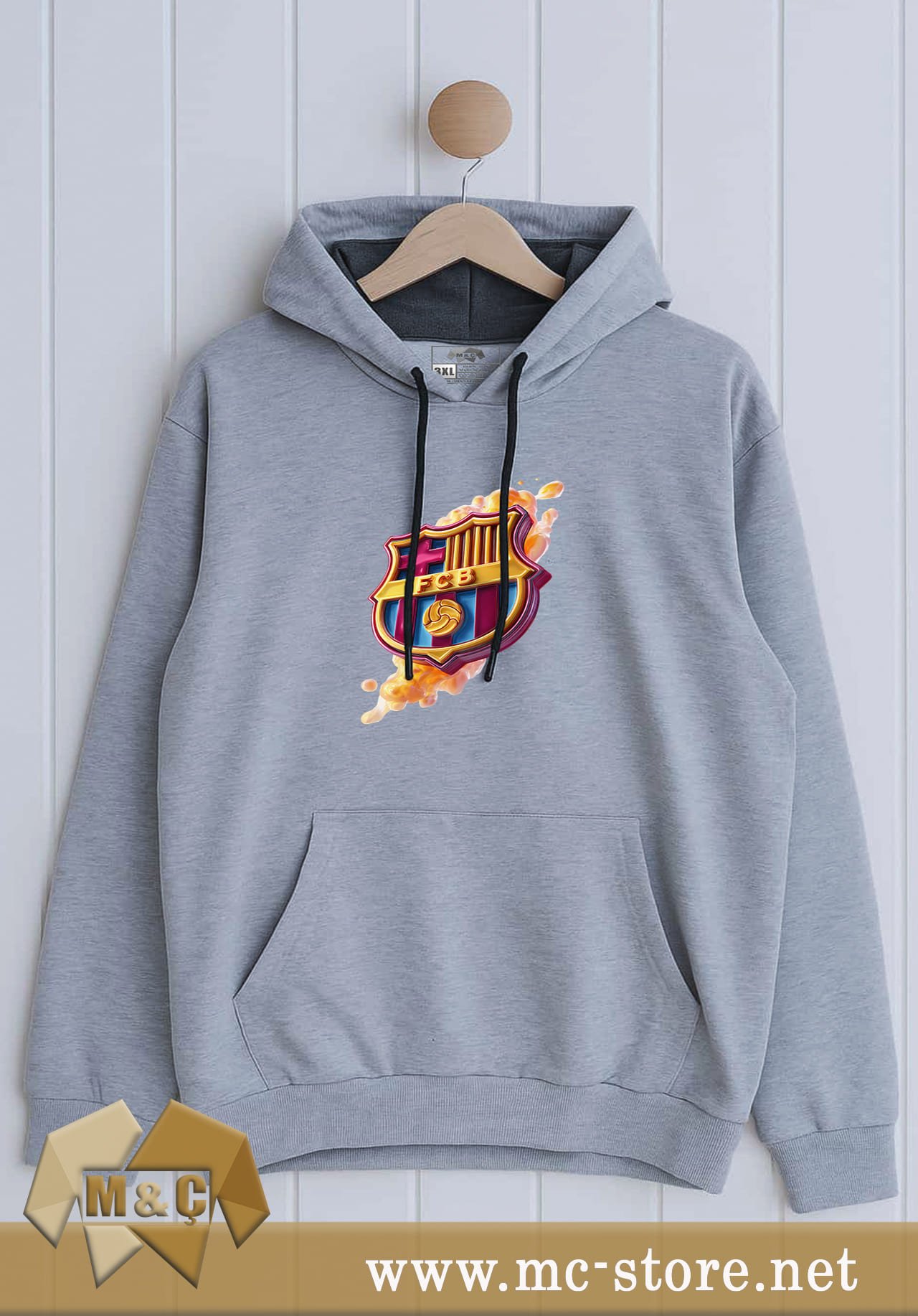 ORİGİNAL ERKEK KAPŞONLU 2 İP ÖZEL TASARIM CEPLİ BÜYÜK BEDEN HODİE