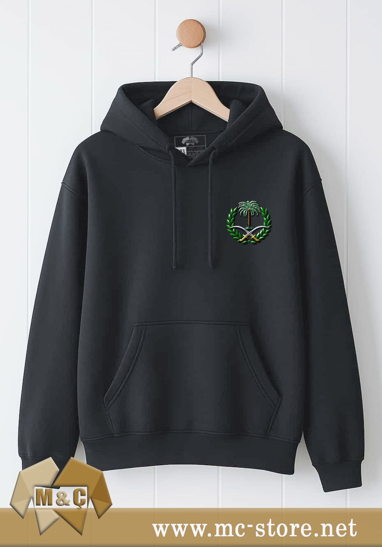 ORİGİNAL ERKEK KAPŞONLU 2 İP ÖZEL TASARIM CEPLİ BÜYÜK BEDEN HODİE