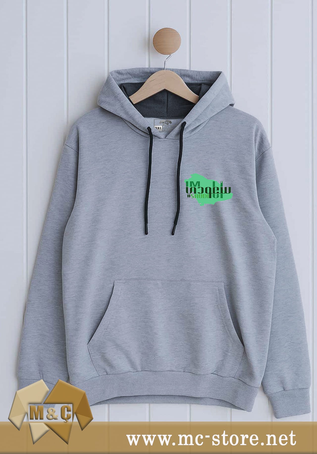 ORİGİNAL ERKEK KAPŞONLU 2 İP ÖZEL TASARIM CEPLİ BÜYÜK BE - Görsel 3