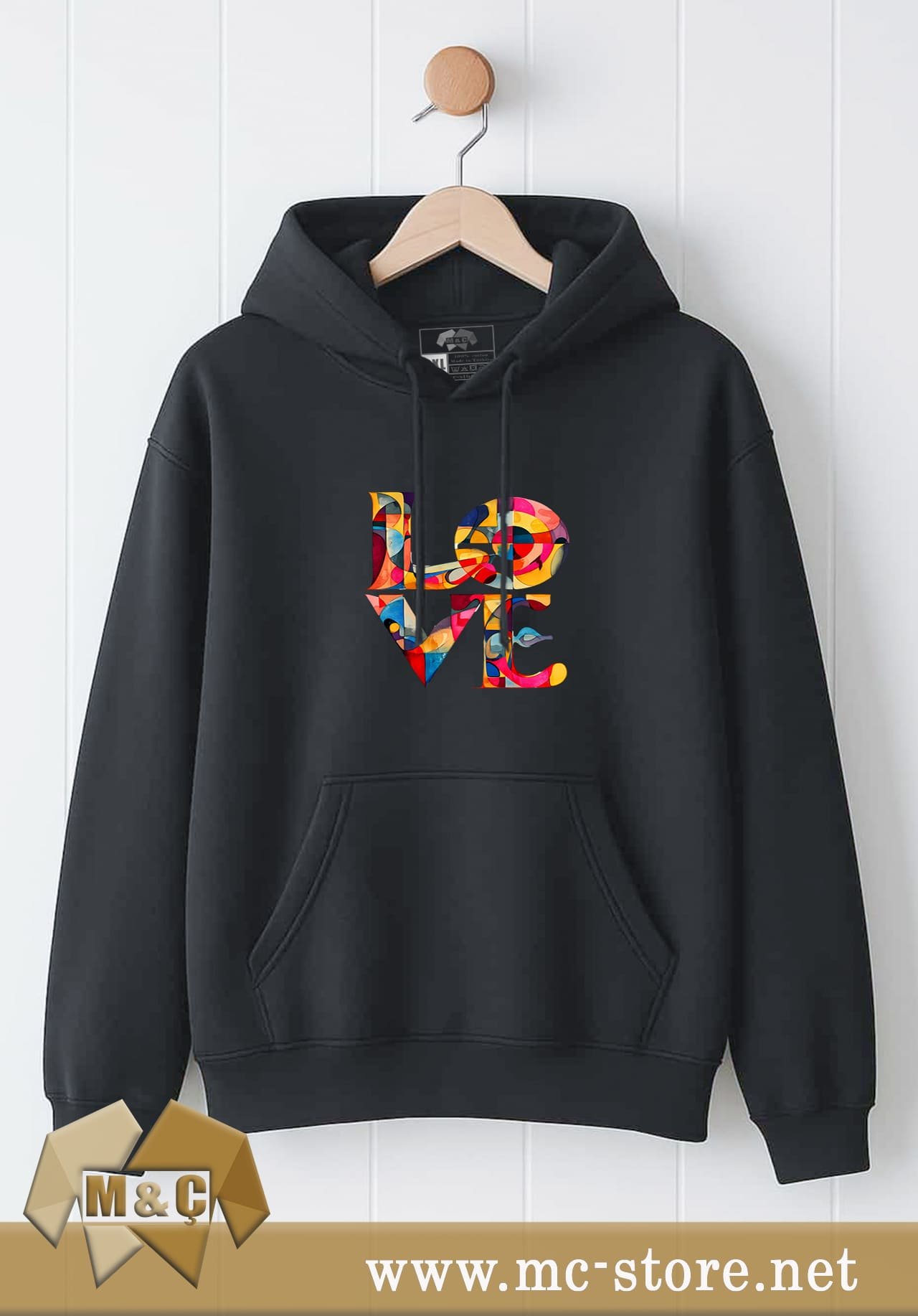 ORİGİNAL KADIN KAPŞONLU 2 İP ÖZEL TASARIM CEPLİ BÜYÜK BE - Görsel 2