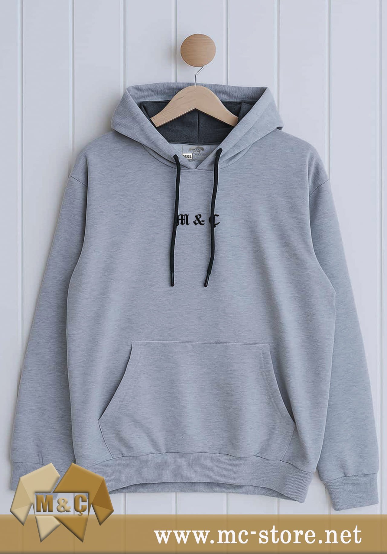 ORİGİNAL ERKEK KAPŞONLU 2 İP ÖZEL TASARIM CEPLİ BÜYÜK BE - Görsel 2