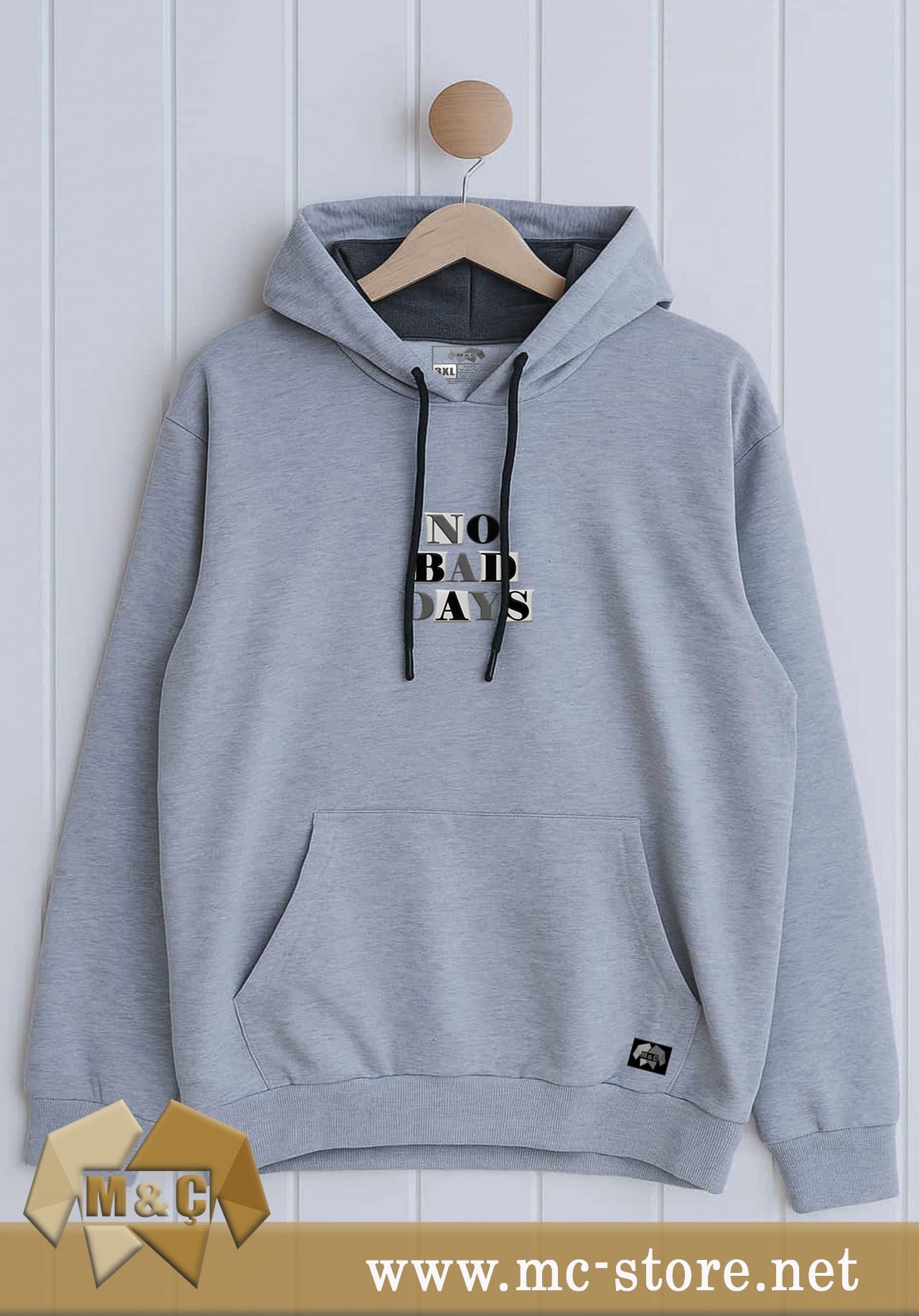 ORİGİNAL ERKEK KAPŞONLU 2 İP ÖZEL TASARIM CEPLİ BÜYÜK BE - Görsel 2