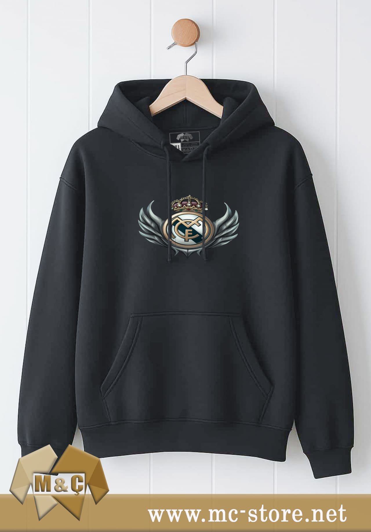 ORİGİNAL ERKEK KAPŞONLU 2 İP ÖZEL TASARIM CEPLİ BÜYÜK BEDEN HODİE - Görsel 2