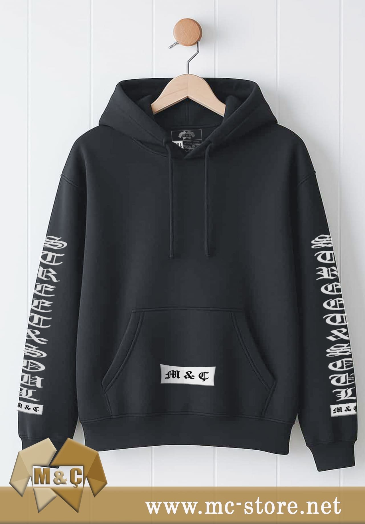 ORİGİNAL ERKEK KAPŞONLU 2 İP ÖZEL TASARIM CEPLİ BÜYÜK BE - Görsel 2