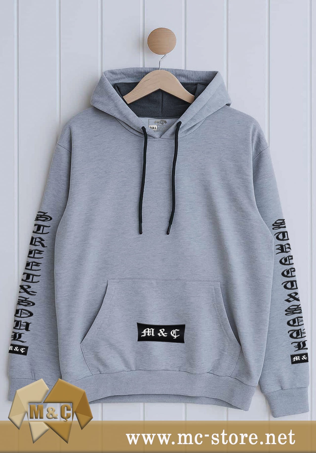 ORİGİNAL ERKEK KAPŞONLU 2 İP ÖZEL TASARIM CEPLİ BÜYÜK BE