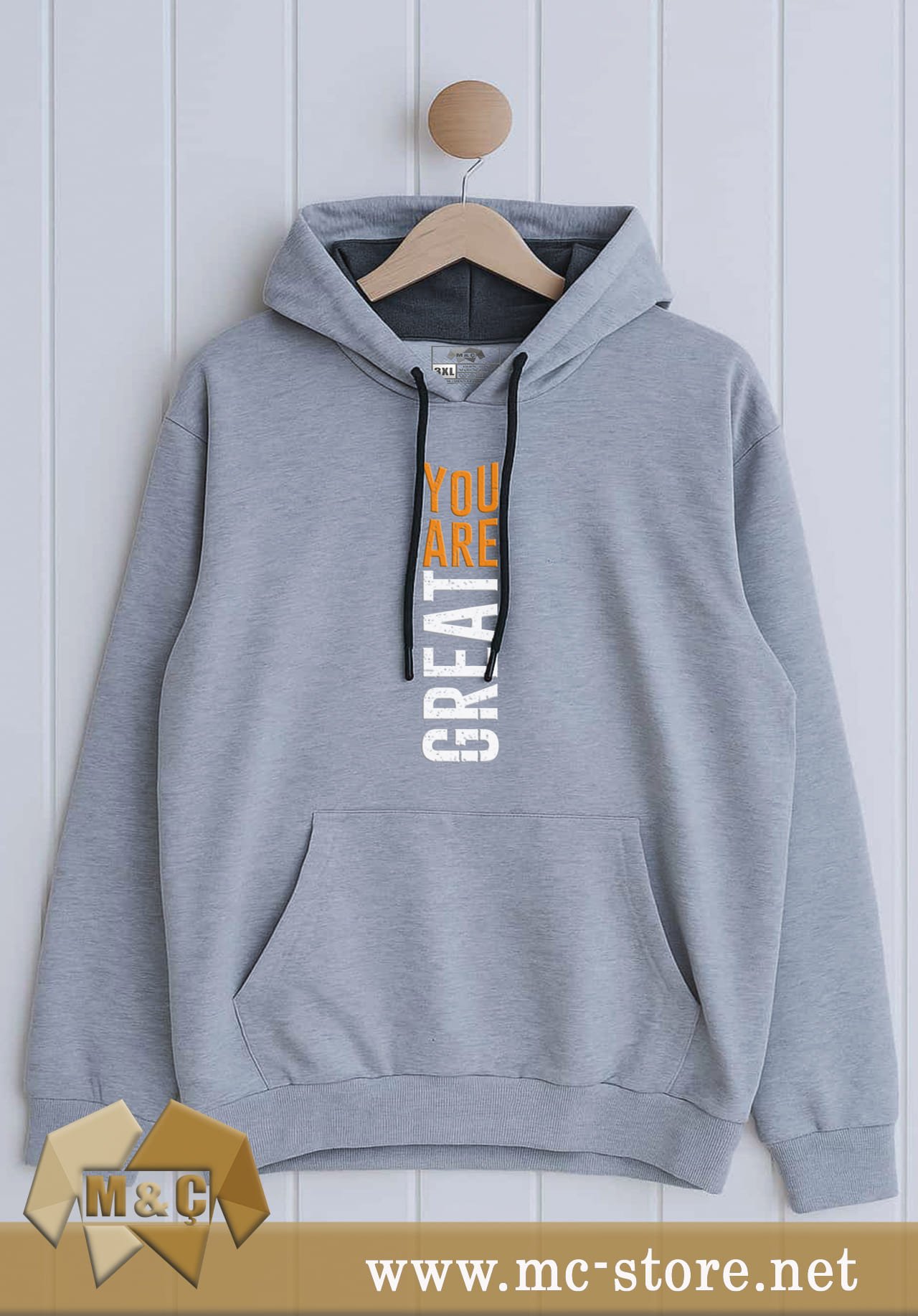 ORİGİNAL ERKEK KAPŞONLU 2 İP ÖZEL TASARIM CEPLİ BÜYÜK BE - Görsel 3