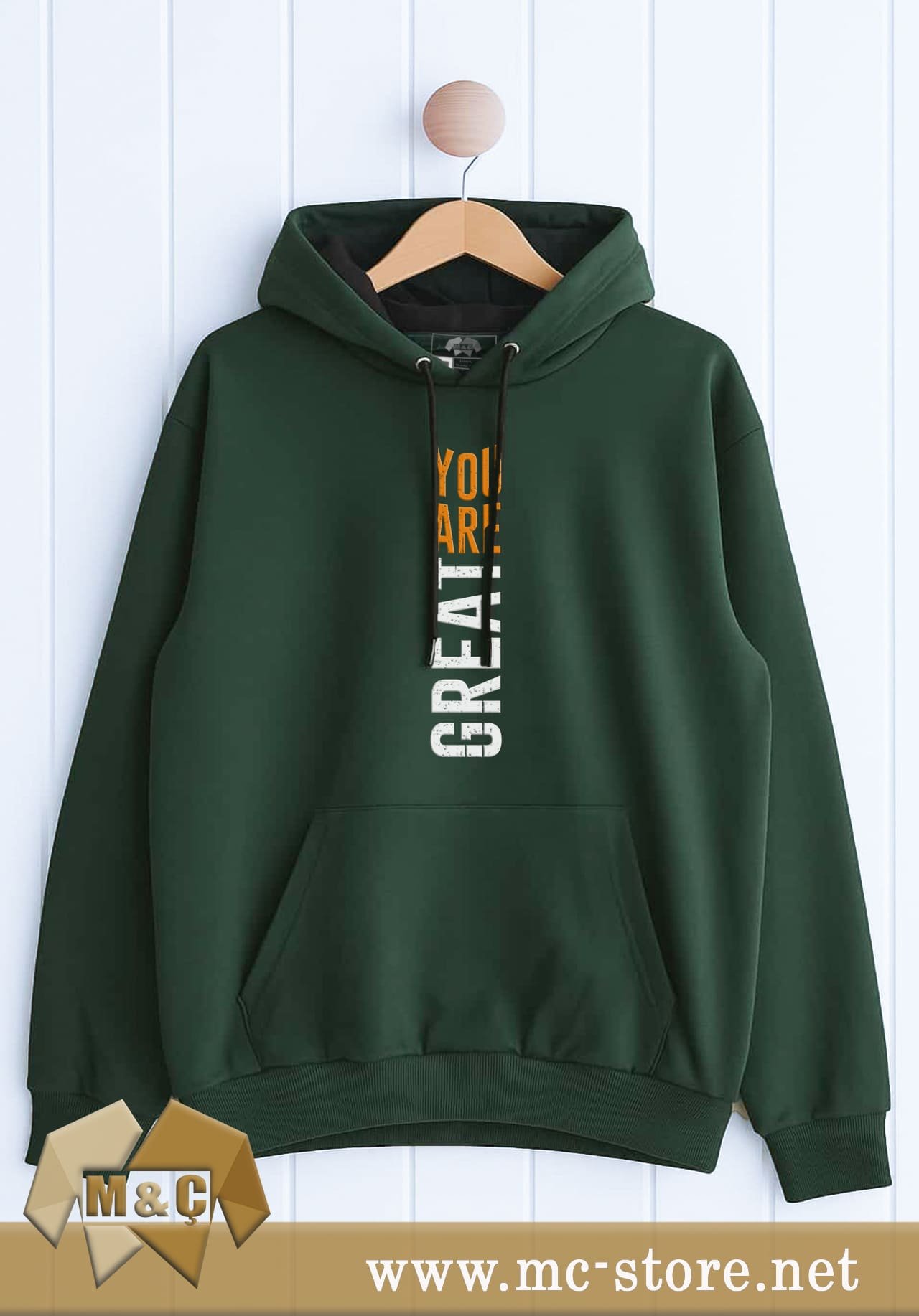 ORİGİNAL ERKEK KAPŞONLU 2 İP ÖZEL TASARIM CEPLİ BÜYÜK BE