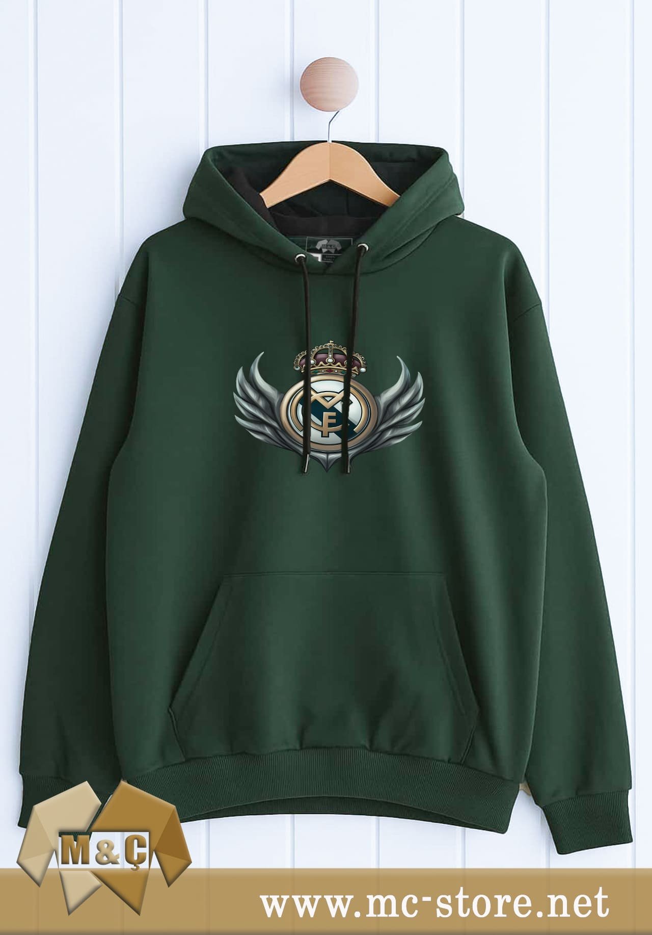 ORİGİNAL ERKEK KAPŞONLU 2 İP ÖZEL TASARIM CEPLİ BÜYÜK BEDEN HODİE - Görsel 3