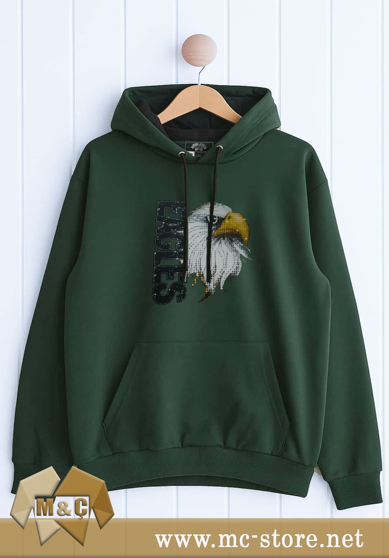 ORİGİNAL ERKEK KAPŞONLU 2 İP ÖZEL TASARIM CEPLİ BÜYÜK BE - Görsel 3