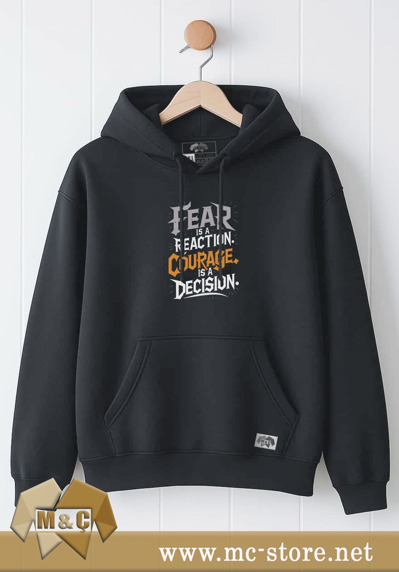 ORİGİNAL ERKEK KAPŞONLU 2 İP ÖZEL TASARIM CEPLİ BÜYÜK BE - Görsel 2