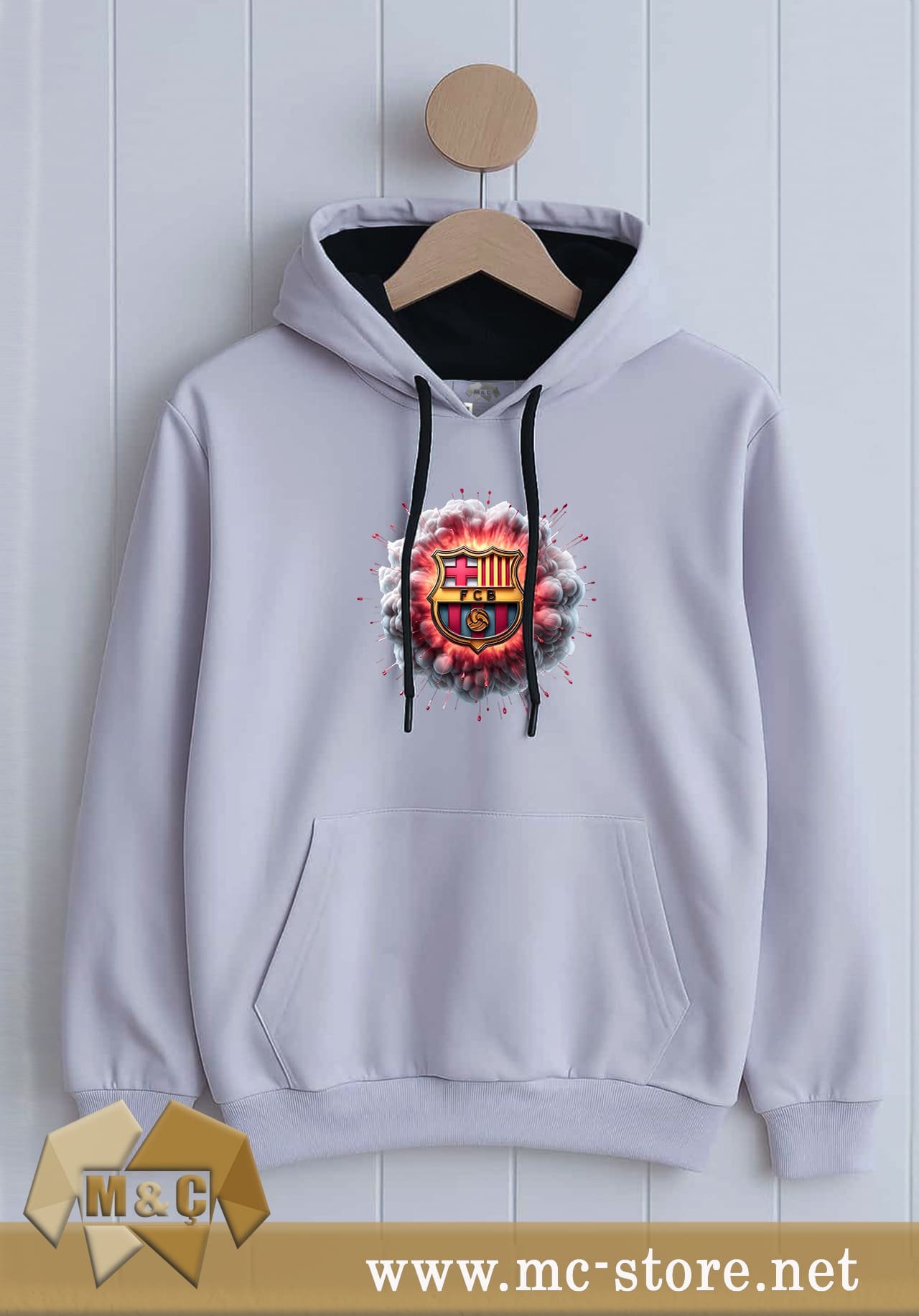 ORİGİNAL ERKEK KAPŞONLU 2 İP ÖZEL TASARIM CEPLİ BÜYÜK BEDEN HODİE - Görsel 2