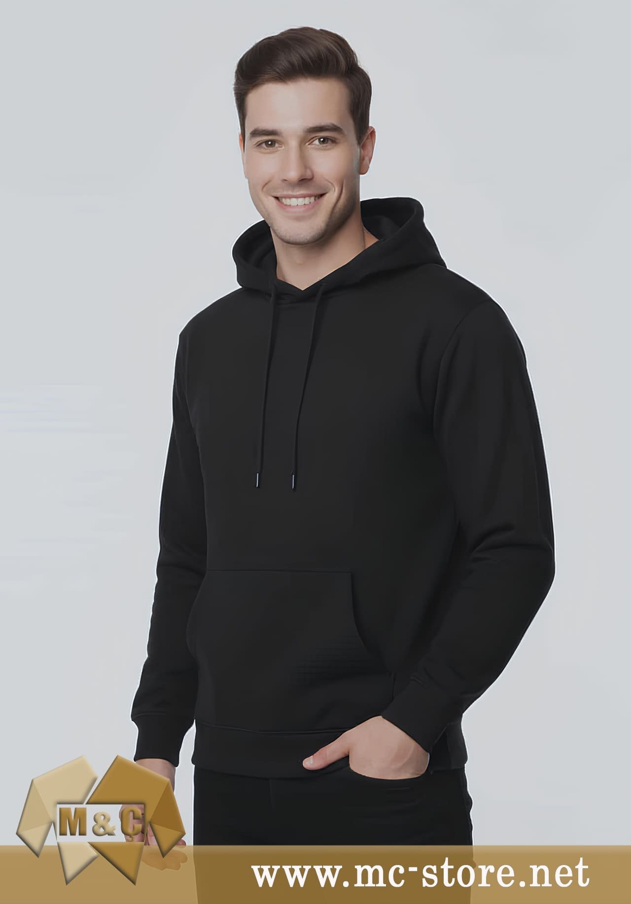 PREMİUM UNİSEX ŞARDONLU 3 İPLİK DÜZ BASKISIZ KALIN KIŞLIK - Görsel 2