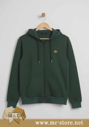 ŞARDONLU 3 İPLİK KAPŞONLU FERMUARLI SWEATSHİRT