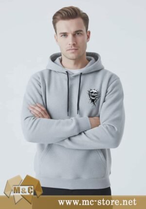 PREMİUM UNİSEX ŞARDONLU 3 İPLİK DTF BASKI KALIN KIŞLIK KAPŞONLU